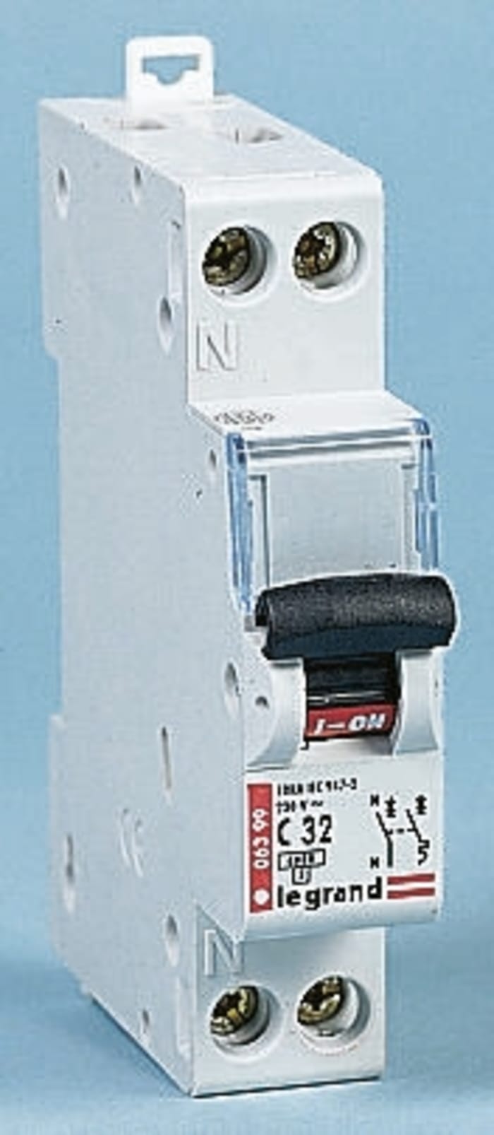 Legrand DX MCB Mini Circuit Breaker1P, 6A Curve C, 230V AC, 6 kA Breaking Capacity
