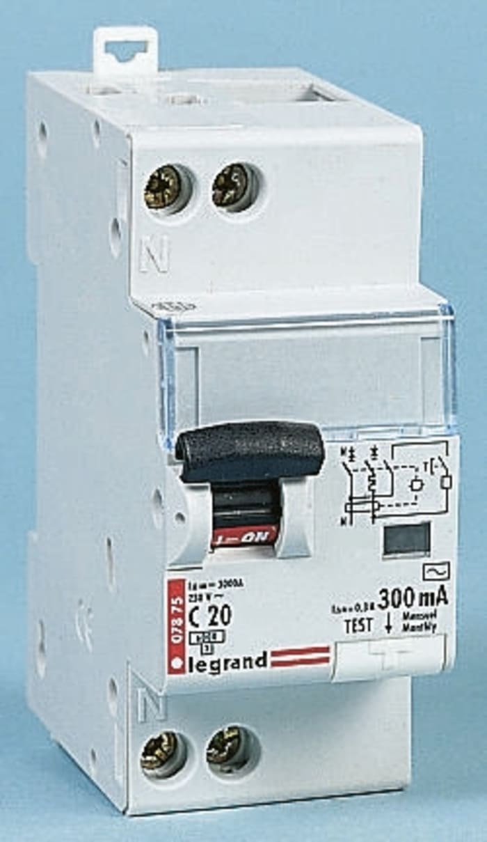 Legrand DX MCB Mini Circuit Breaker, 16A Curve C, 230V AC, 6000 A Breaking Capacity