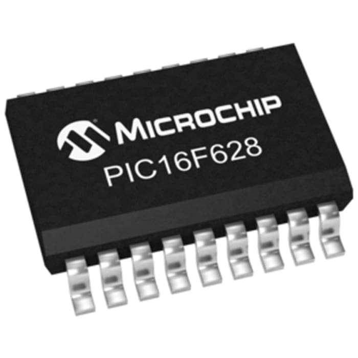Microchip PIC16F628-20I/SO, 8bit PIC Microcontroller, PIC16F, 20MHz, 128 x 8 words, 2048 x 14 words Flash, 18-Pin SOIC