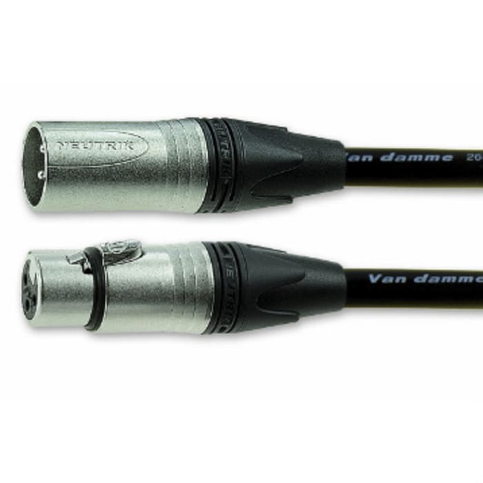 Câble XLR Van Damme XLR à 3 broches 5m Noir