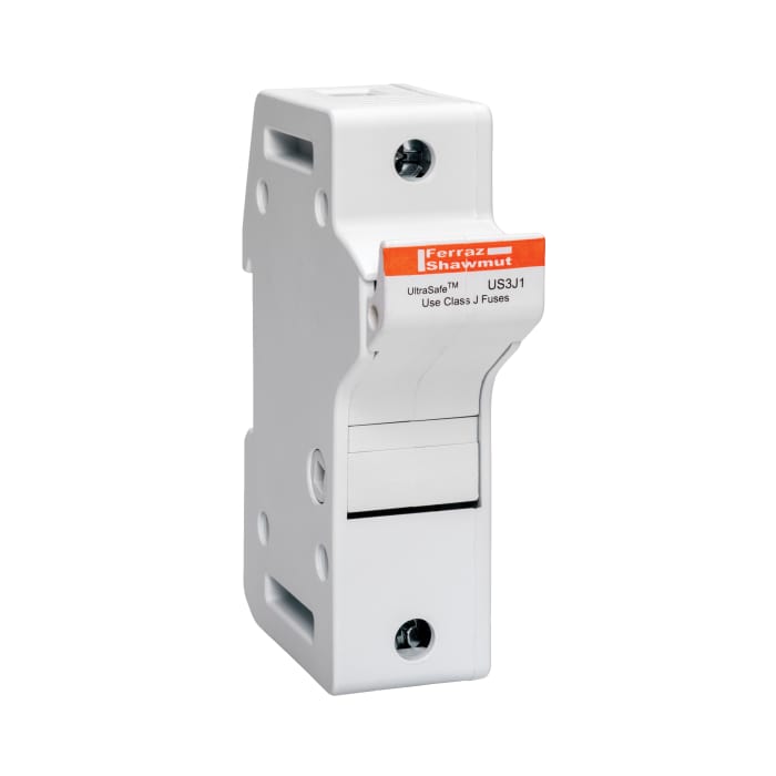 Mersen 30A Rail Mount Fuse Holder for 22 x 58mm Fuse, 1P, 600V ac