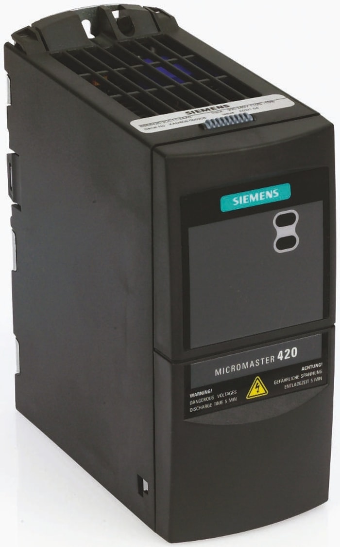 Siemens Inverter Drive, 0.55 kW, 3 Phase, 400 V ac, 2.8 A, MICROMASTER 440 Series