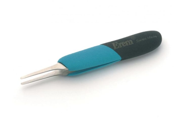 Weller Erem 120 mm, Stainless Steel, Flat; Rounded, ESD Tweezers