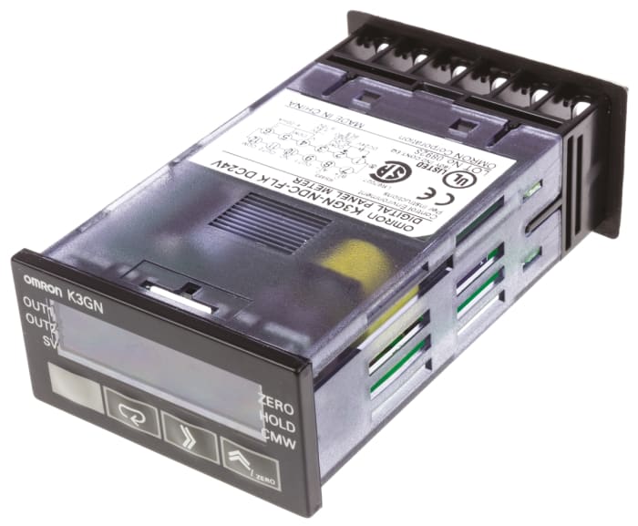 Omron LCD Digital Panel Multi-Function Meter for Current, Voltage, 22mm x 44.8mm