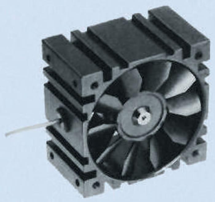 Micronel D590T Series Axial Fan, 12 V dc, DC Operation, 71.52m³/h, 6.68W, 668mA Max, 62 x 62 x 60mm