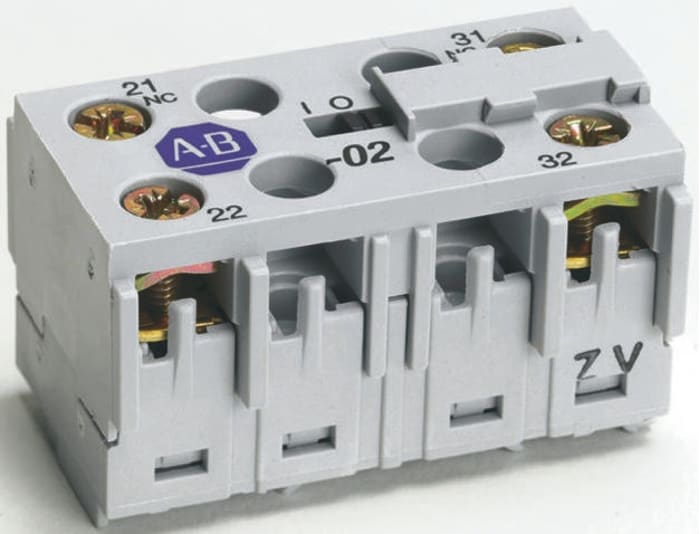 2 NO 2 NC mini auxiliary contact block
