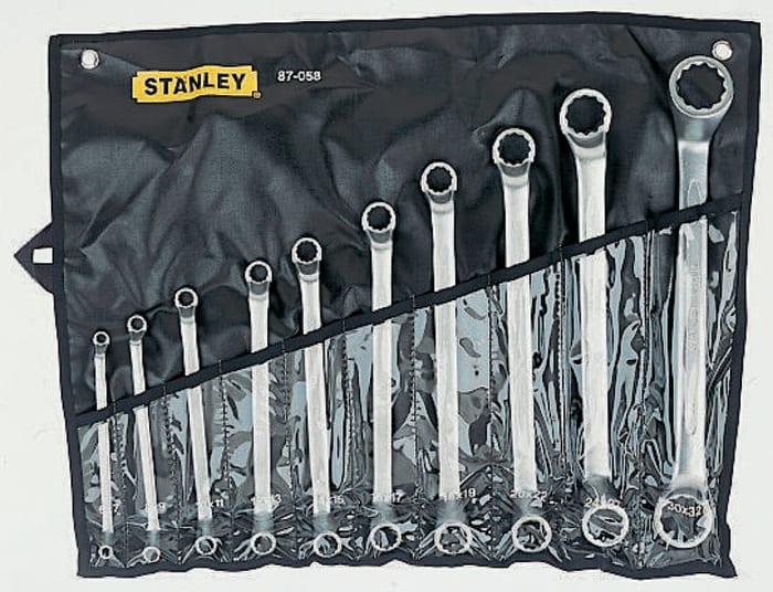 Stanley Yıldız Anahtar Seti, 10 Parçalı Set, Krom Vanadyum Çelik