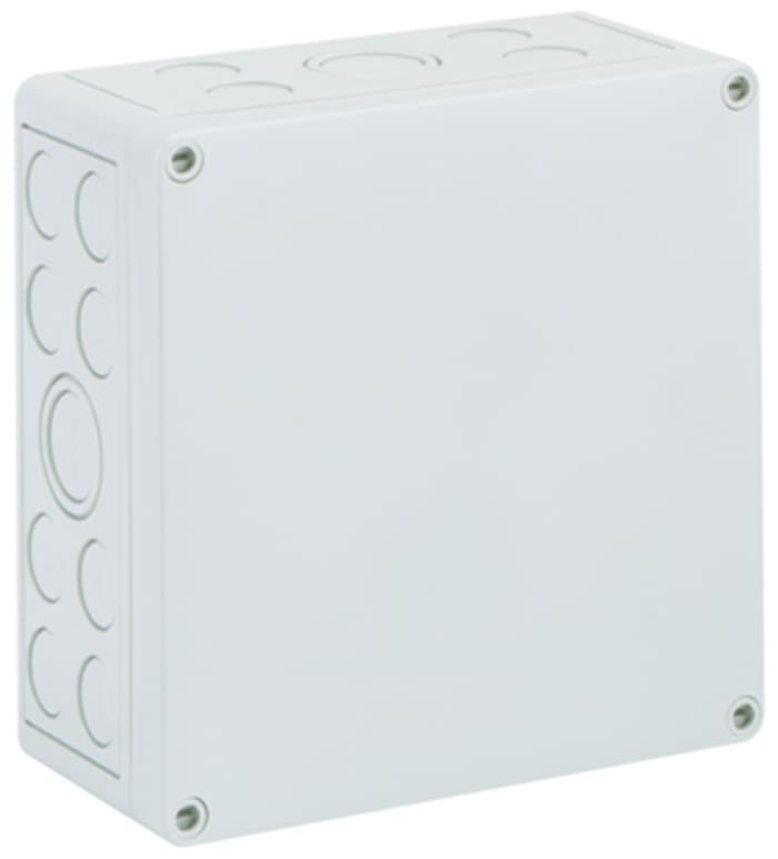 Spelsberg TK PS Series Grey Polystyrene Enclosure, IP66, Grey Lid, 130 x 130 x 75mm