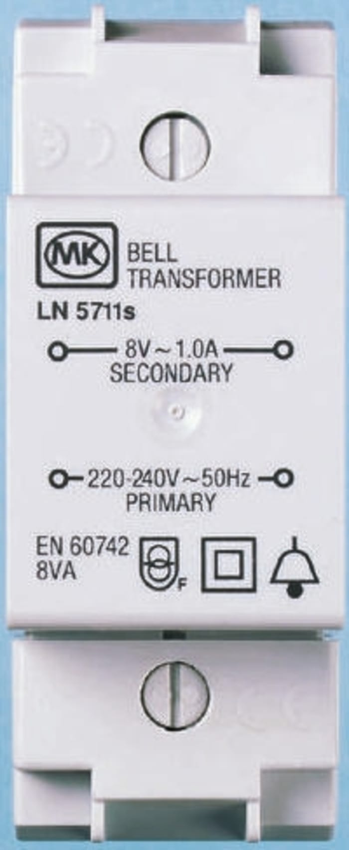 5711s Mk Mk 8va Din Rail Panel Mount Transformer 230v Ac Primary 1 X 8v Ac Secondary 381 5861 Rs Components