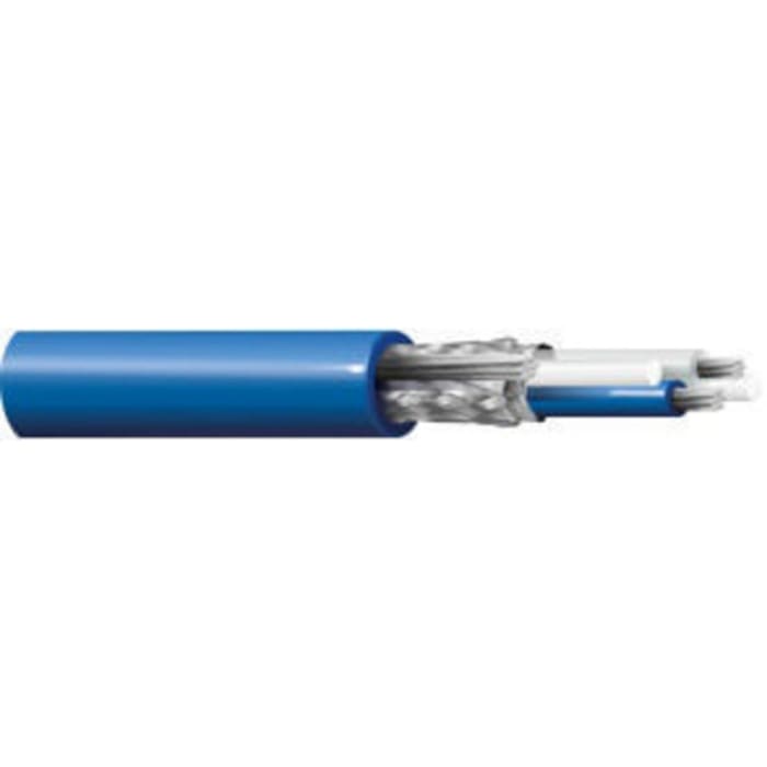 Belden Shielded Blue Twinaxial Cable, 6.4mm OD 305m, 9463NH series, 78 Ω impedance, 9463NH.00305