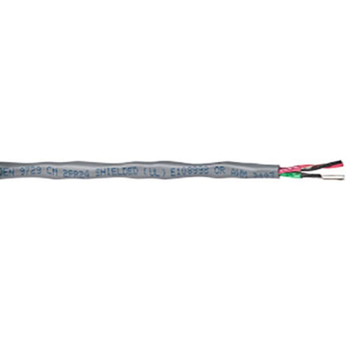 Belden 9729NH Series Data Cable, 2 Pairs, 4 Cores, 0.23 mm², Screened, 24 AWG, 304m, Screened Shield