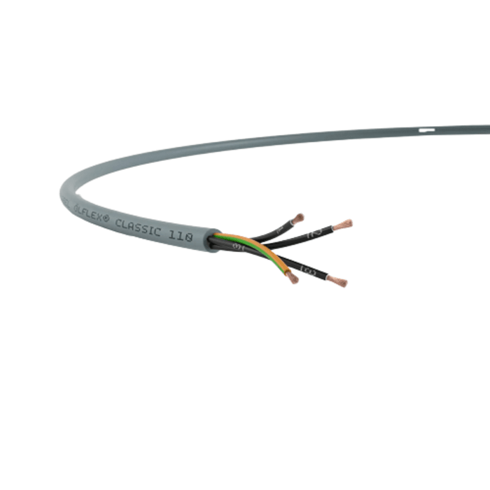 Câble de commande Lapp, 4 x 0,75 mm², 18 AWG, gaine en PVC, Gris, 50m