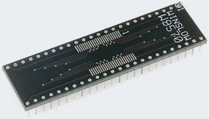 Winslow Straight Through Hole Mount 0.5 mm, 2.54 mm Pitch IC Socket Adapter, 48 Pin Female SOP to 48 Pin Male DIP