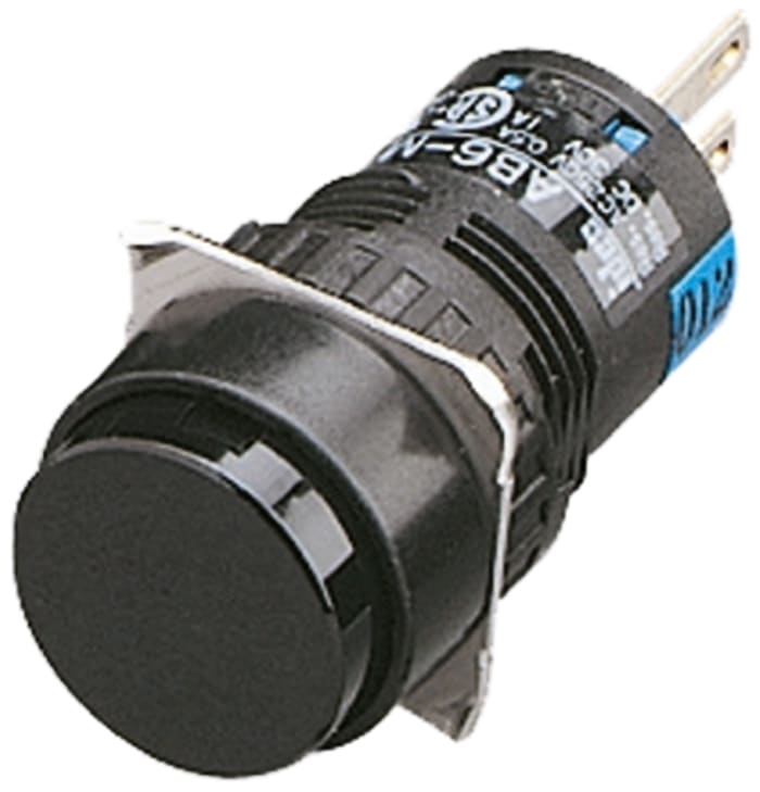 Tlačítkový spínač IP65 DPDT Montáž do panelu Okamžité Ne 1 A při 120 V AC, 1 A při 24 V DC