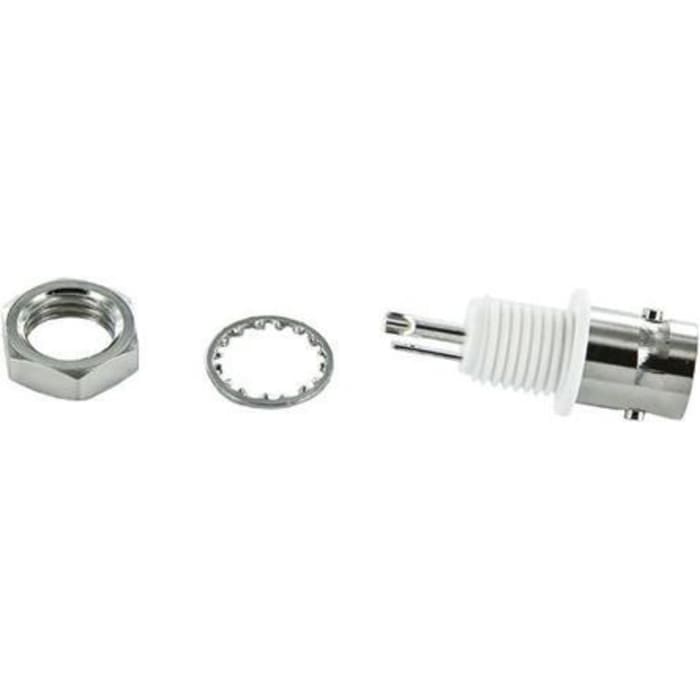 TE Connectivity Greenpar Series, Jack Panel Mount BNC Connector, 75Ω, Solder Termination, Straight Body