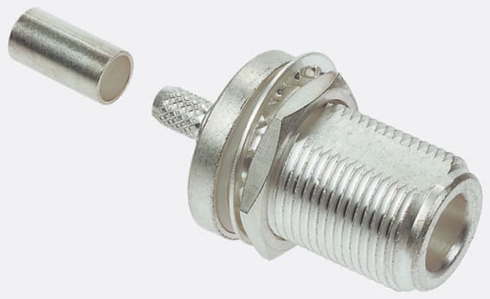 TE Connectivity N Konnektör, Jak, 50Ω, 0 → 11GHz, Kablo Ucuna Monte, Crimp Kontak Terminasyonlu Düz