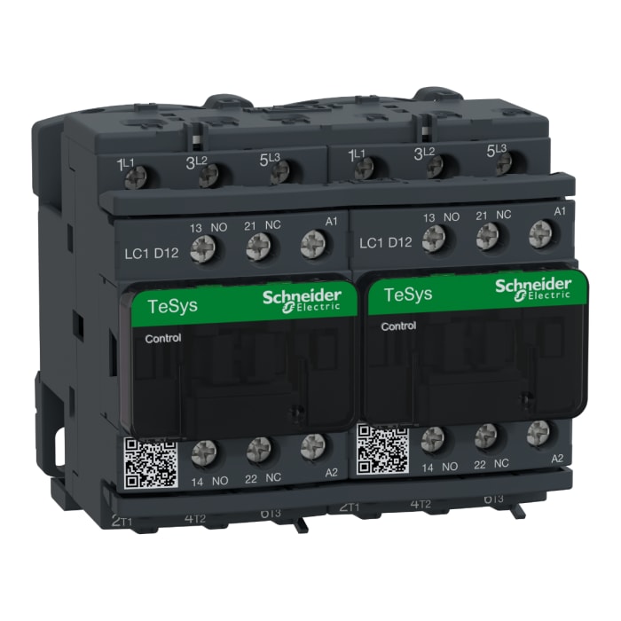 Contacteur Schneider Electric série LC2D, 3 pôles , 3NO, 12 A, 230 V c.a., 5,5 kW