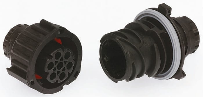 7 way DIN 72585 IP67 cable plug,25A