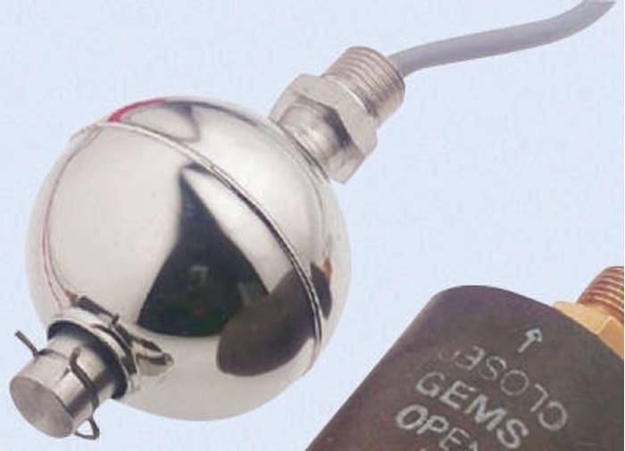 Gems Sensors Horizontal, Vertical Stainless Steel Float Switch, Float, 1m Cable, Relay