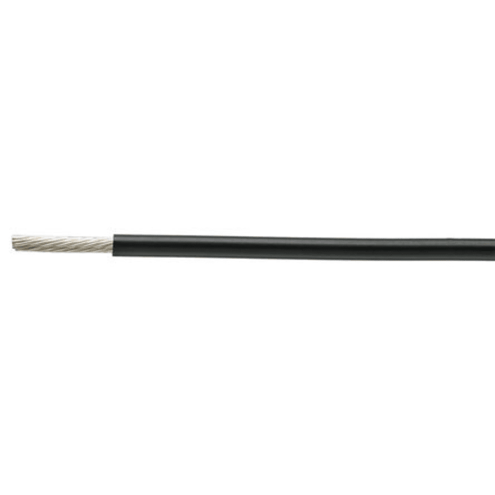 TE Connectivity Black 0.96 mm² Harsh Environment Wire, 18 AWG, 19/30, 100m, ETFE Insulation, 55A0111-18-0