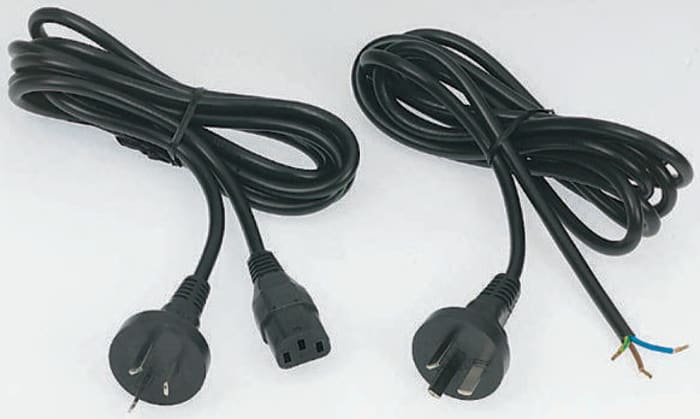 Plug-IEC C13 integral skt lead,2.5m 10A