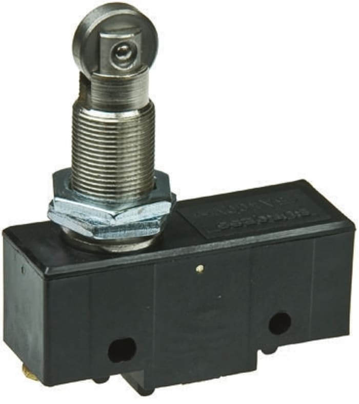 Saia-Burgess Plunger Microswitch, Screw Terminal, 15 A @ 250 V ac, SPDT, IP40