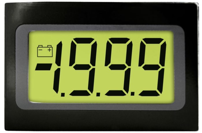 Lascar Digital Voltmeter DC, LCD Display 3.5-Digits ±1 %