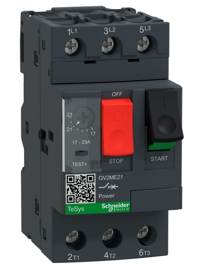 Guardamotor Schneider Electric TeSys GV2ME, 690 V, 17 → 21 A