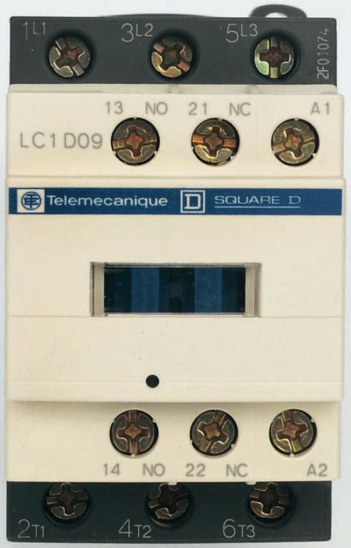 Schneider Electric LC1 Series Contactor, 110 V ac Coil, 3-Pole, 50 A, 25 kW, 3NO, 690 V ac