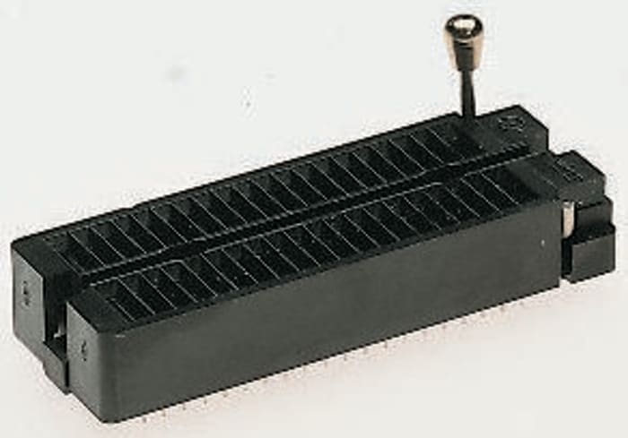 Aries Electronics 2.54mm Pitch 48 Way Through Hole Universal ZIF Test Socket
