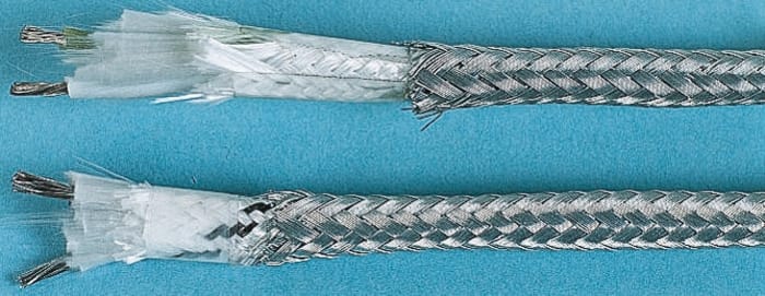 Thermocouple Wire Type J, Maximum of +250 °C 1 Core Unscreened Silicone Rubber Sheath 25m