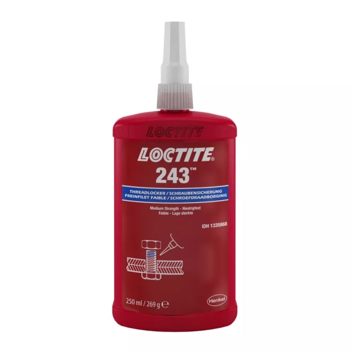 Frein filet Loctite Bleu Loctite 243, 250 ml, Force : Moyen