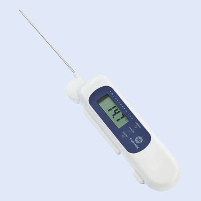 Comark P125 Wired Digital Thermometer for Food Industry Use, Thermistor Probe, 1 Input(s) - RS Calibration