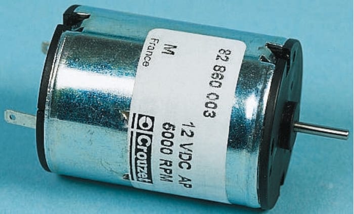 Crouzet Brushed DC Motor, 3 W, 4.5 → 30 V dc, 7.7 mNm, 3700 rpm, 2mm Shaft Diameter