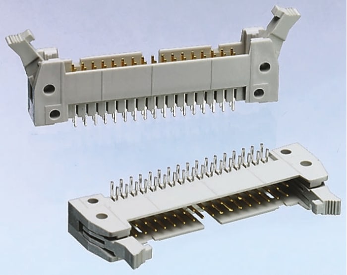 HARTING SEK 18 Series Right Angle Through Hole PCB Header, 64 Contact(s), 2.54mm Pitch, 2 Row(s), Shrouded