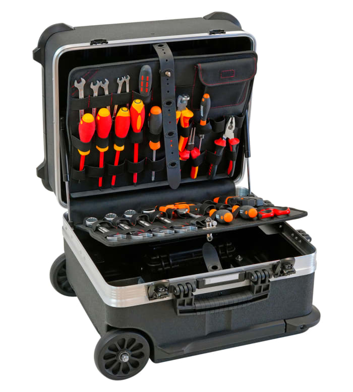 Caja para herramientas GT Line, Negro, Plástico, Maletín de herramientas, 470 x 390 x 347mm