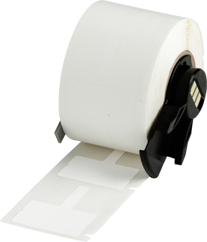 Brady B-425A Polypropylene Flag White Label Roll, 30.00mm Width, 20mm Height, 250 Qty