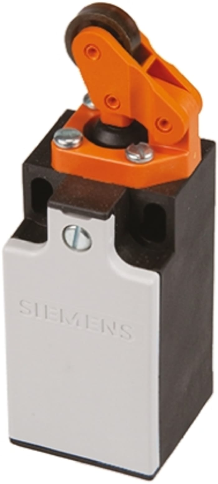 Safety Limit Switch With Roller Lever Actuator, Thermoplastic, NO/NC