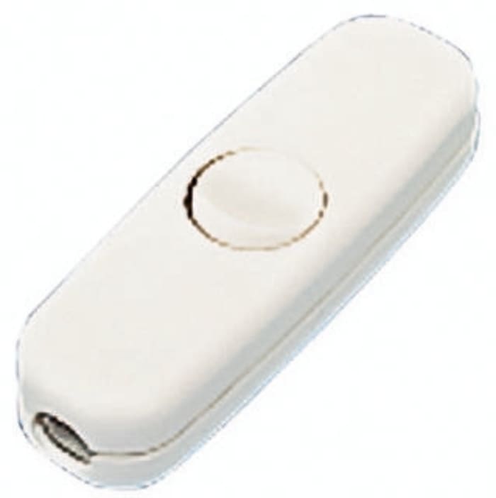 Rocker Anahtar (Rocker Switch), Tek Kutuplu Tek Atımlı (SPST), Beyaz, 250 V ac'de 3 A, IP40