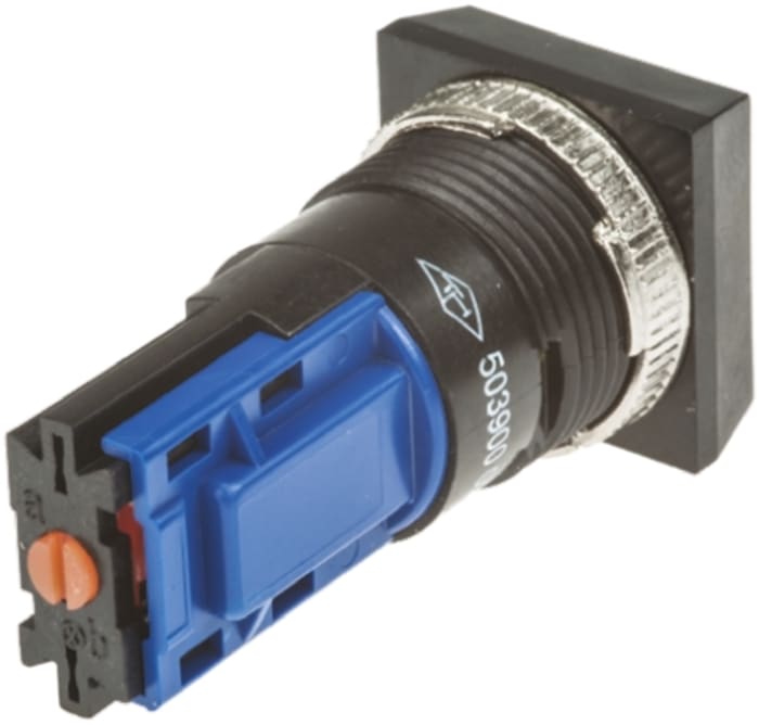 Saia-Burgess Push Button Switch, Momentary, Panel Mount, 16mm Cutout, SPDT, IP40