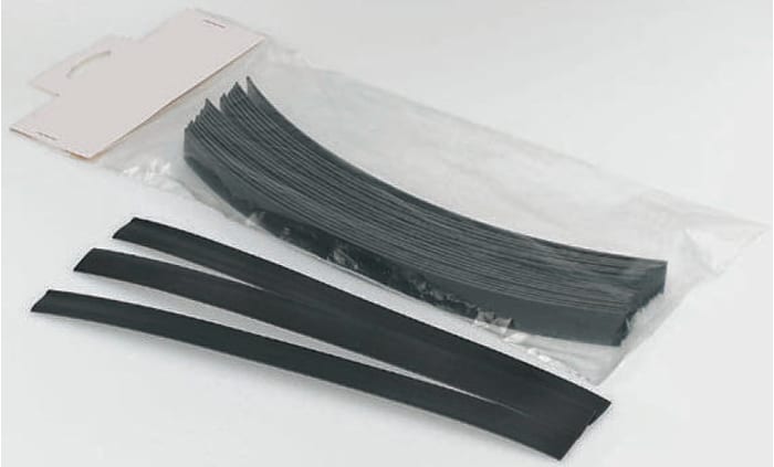 RS PRO Heat Shrink Tubing, Black 38.1mm Sleeve Dia. x 30cm Length 2:1 Ratio