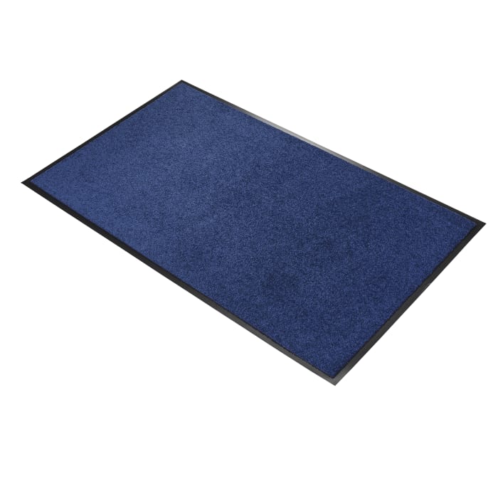 Coba Europe Anti-Slip, Entrance & Walkway Mat, Quick Drying Carpet Blue, 1.2m 1.8m 7mm