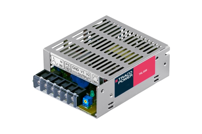 TRACOPOWER Switching Power Supply, TXL 035-24S, 24V dc, 1.5A, 36W, 1 Output, 88 → 264 V ac, 127 → 375 V