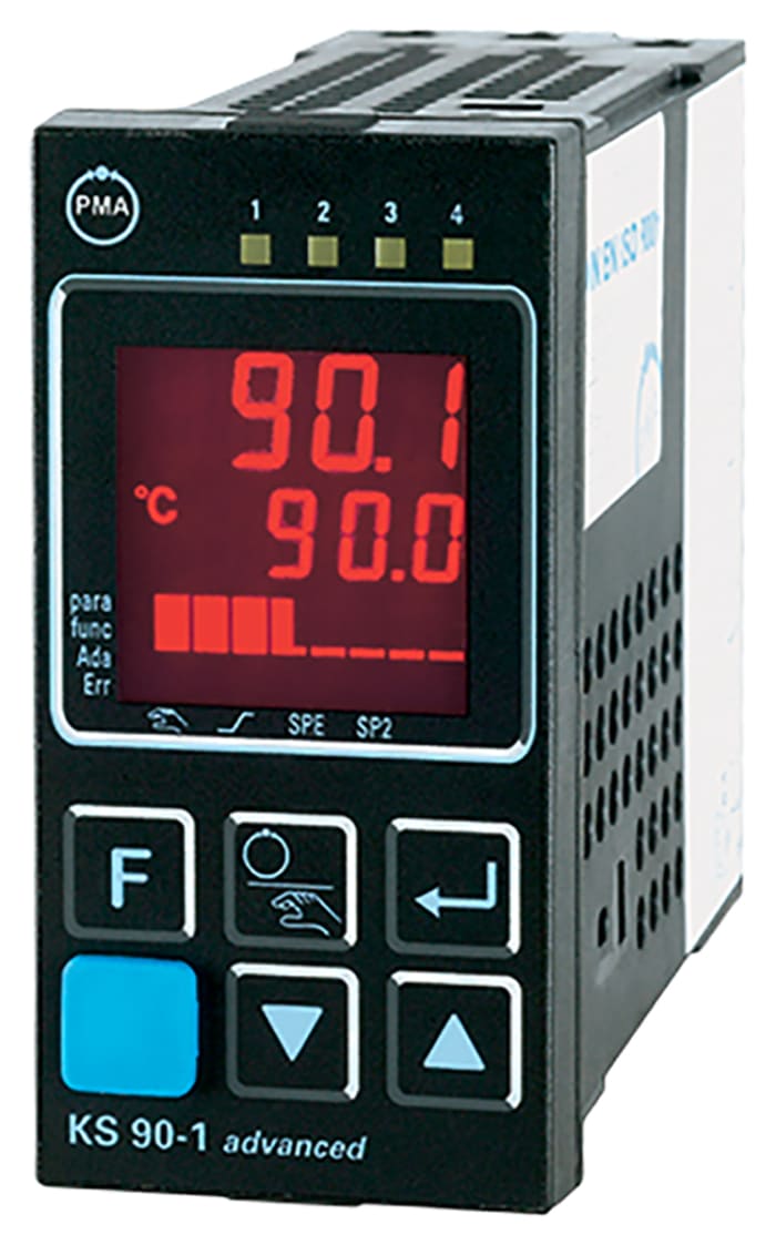 P.M.A KS90 Panel PID Temperature Controller, 1 Output Relay 250V ac On-Off