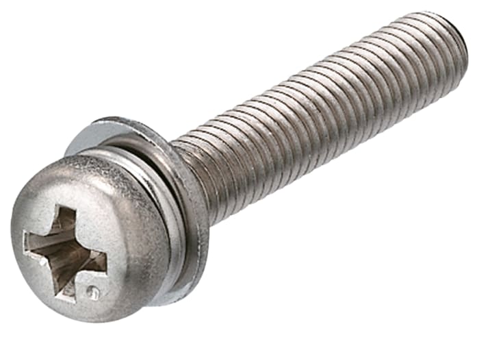 Yahata Neji Cross M4 Pan Stainless Steel Sems Screw x 10.0mm