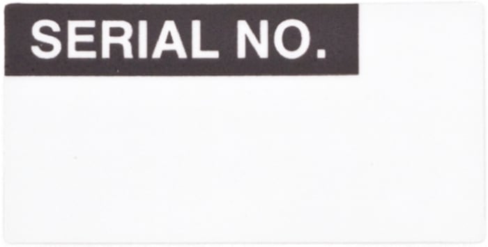 Brady Adhesive Pre-Printed Adhesive Label. Quantity: 120