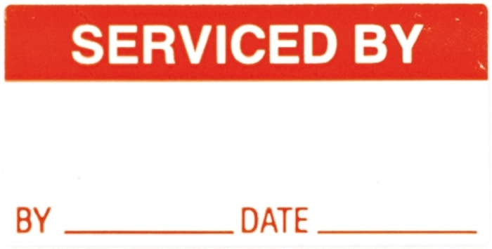 Brady Adhesive Pre-Printed Adhesive Label. Quantity: 120