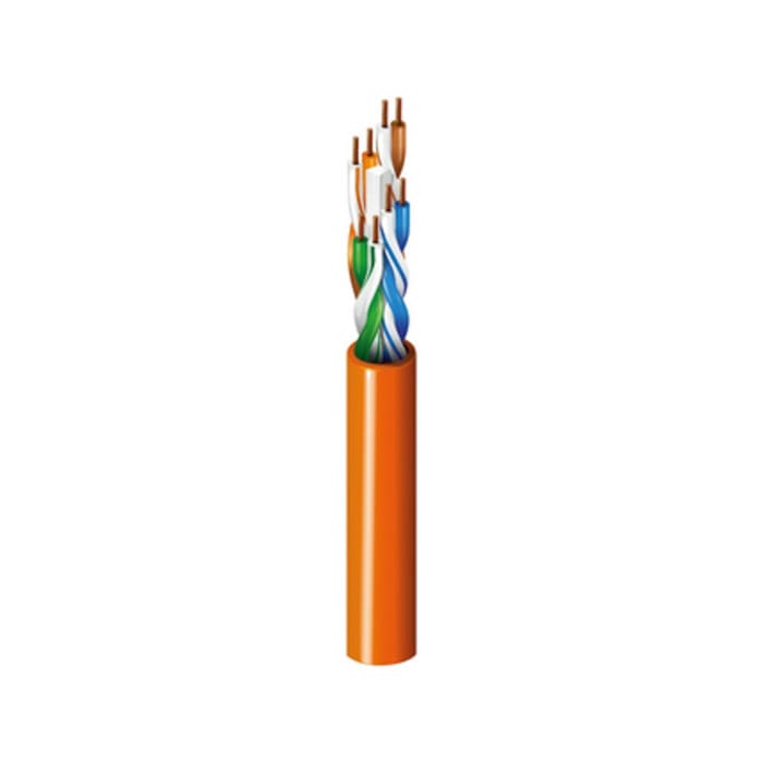 Cable Ethernet Cat6 U/UTP Belden de color Gris, long. 305m, funda de PVC