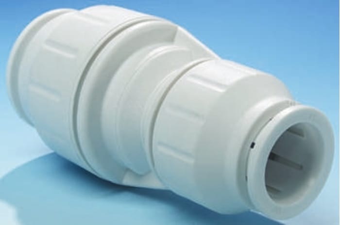 John Guest Plastic Pipe Fitting, Straight Push Fit Reducer, 22mm