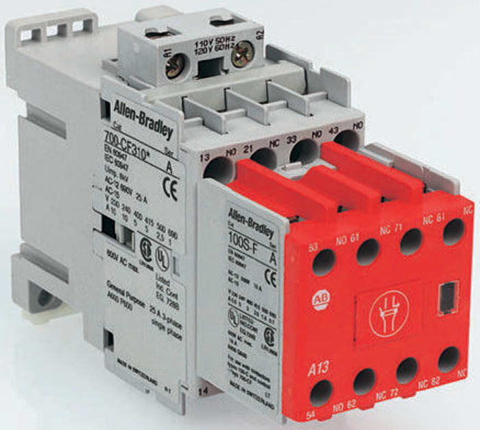 3P Safety Contactor, 24 V dc, 23 A, 525 V ac